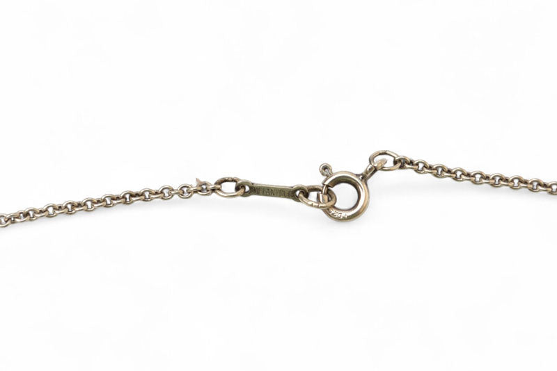 ティファニー ネックレス/ペンダント シルバー TIFFANY&Co. エルサ・ペレッティ ン ビーンモチーフ 幅2.0cm【中古】