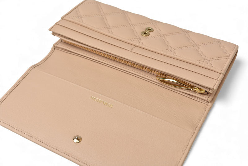 ニナリッチ 財布 NINA RICCI 長財布 レザー レディース ルクソール ベージュ 085190410 未使用【中古】