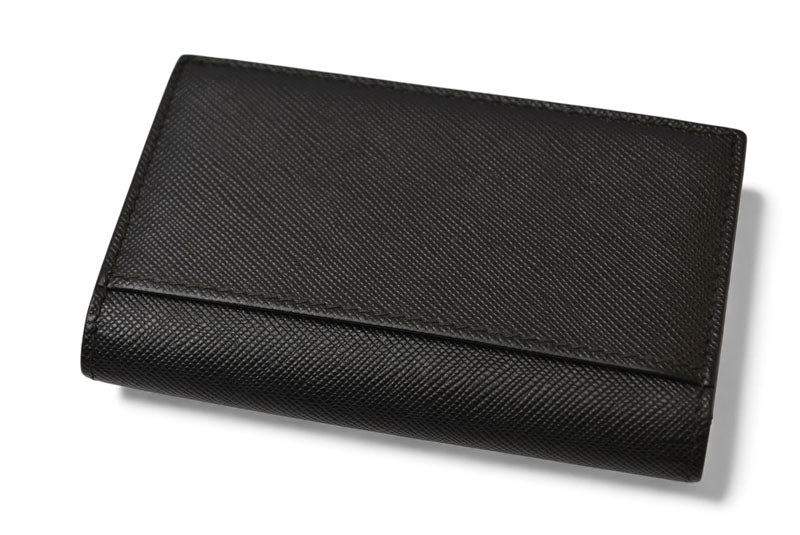 プラダ カードケース/コインケース/名刺入れ PRADA ロゴ レザー NERO/ブラック【中古】
