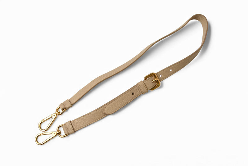 プラダ トートバッグ/ショルダーバッグ 2way PRADA VIT DAINO/鹿革 A4対応 バッグ ベージュ ストラップ付【中古】