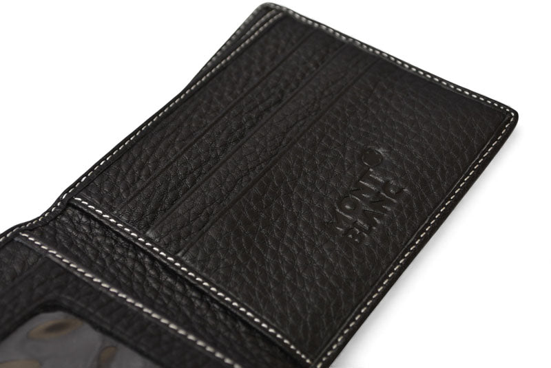 モンブラン 財布/二つ折 札入れ MONTBLANC メンズ/折財布 レザー ブラック【中古】