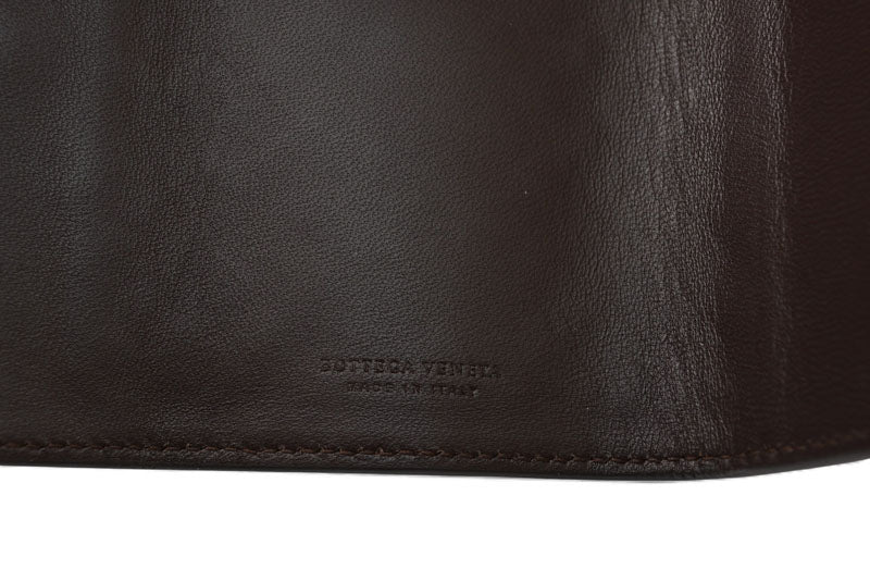 ボッテガヴェネタ キーケース/キーリング BOTTEGA VENETA 6連 イントレチャート ナッパ ダークブラウン【中古】