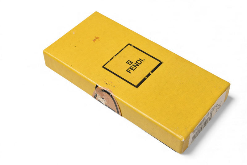 フェンディ キーリング/キーホルダー/バッグチャーム FENDI サークル ブラック/ブラウン【中古】