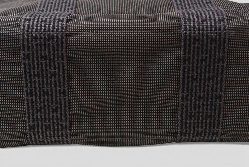 エルメス トートバッグ HERMES エールラインMM バッグ キャンバス グレー【中古】