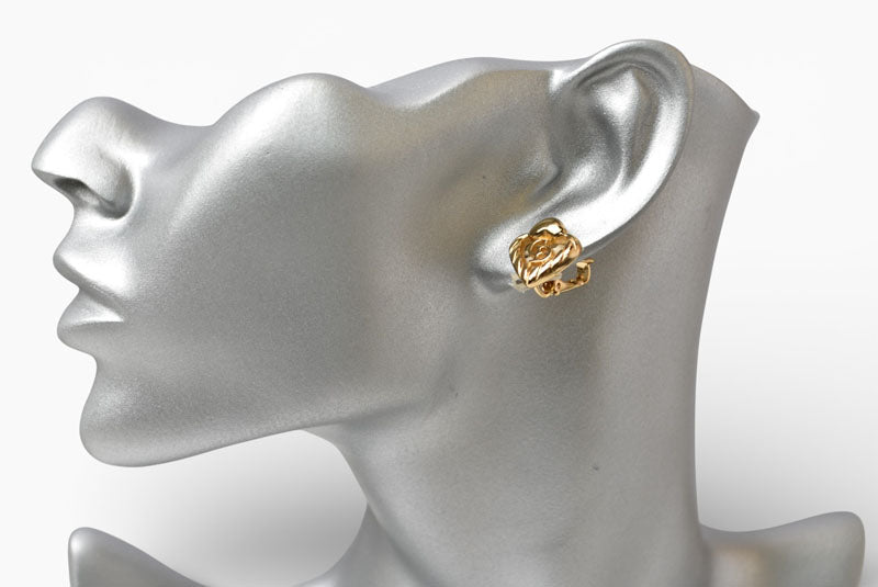 クリスチャンディオール イヤリング Christian Dior ヴィンテージ アクセサリー ハート ゴールド【中古】