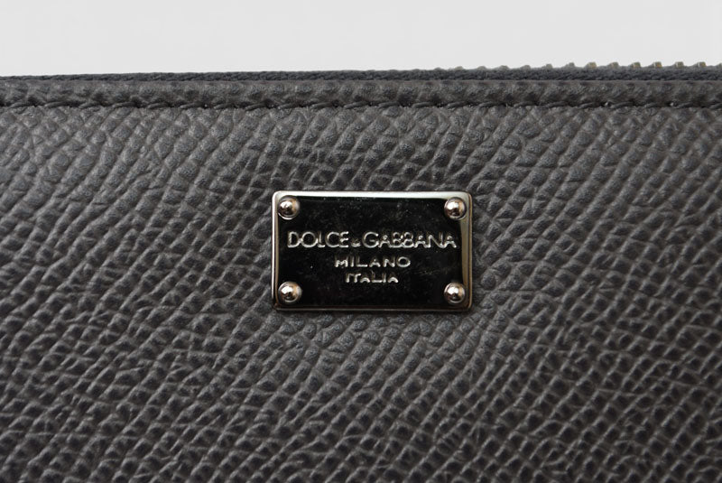 ドルチェアンドガッバーナ 財布 DOLCE&GABBANA/ドルガバ 長財布/ラウンドファスナー式 グレー BP1672 メンズ/レディース【中古】