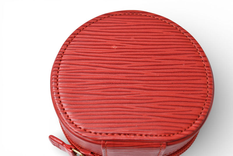 ルイヴィトン ジュエリーケース/宝石ケース ヴィンテージ LOUIS VUITTON エクラン・ビジュー エピ M48227 カスティリアンレッド【中古】