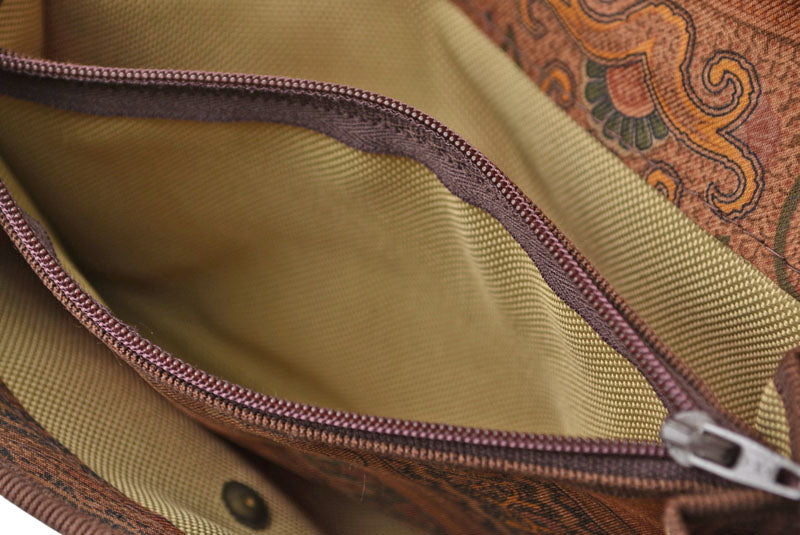 エトロ ポーチ/小物入れ/長財布 ETRO ヴィンテージ ペイズリー ブラウン【中古】