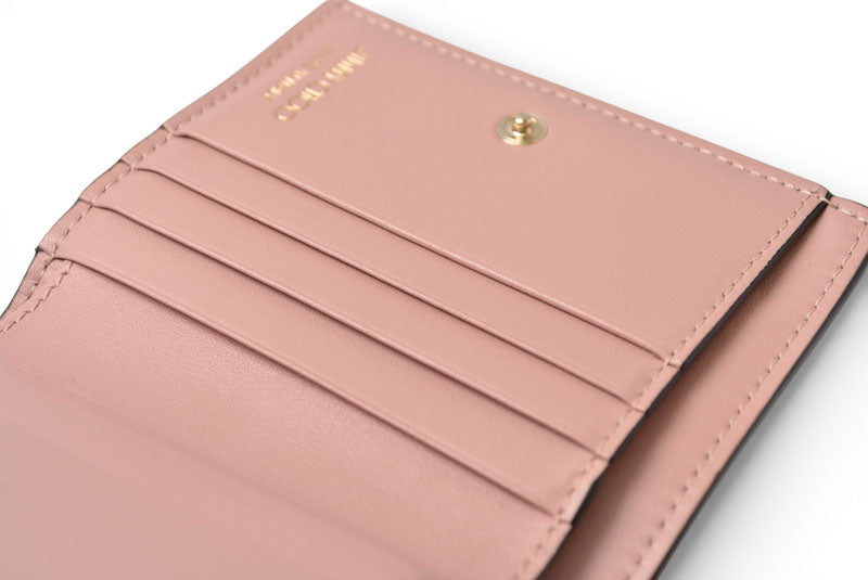 ジミーチュウ 財布 二つ折り/ミニ財布 JIMMY CHOO 財布 カーフレザー ハニ HANNI スタースタッズ ピンク【中古】