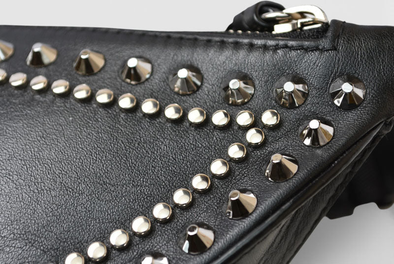 ジミーチュウ ボディバッグ JIMMY CHOO バッグ ヴァレンヌ JCロゴ 2WAY ワンショルダー スタッズ ブラック【中古】