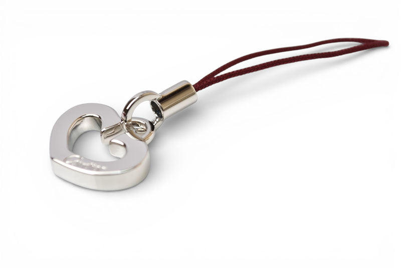 カルティエ キーホルダー/チャーム Cartier Cハートチャーム シルバー 未使用【中古】