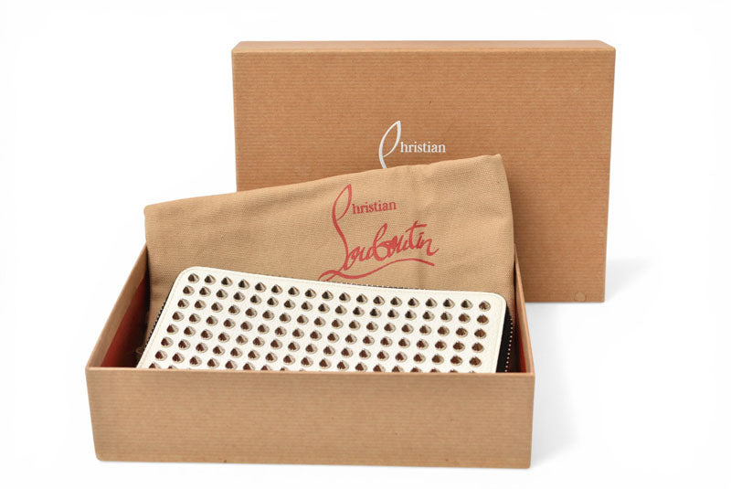 クリスチャンルブタン 財布 Christian louboutin 長財布/Panettone Zipped ホワイト 1165044W167【中古】