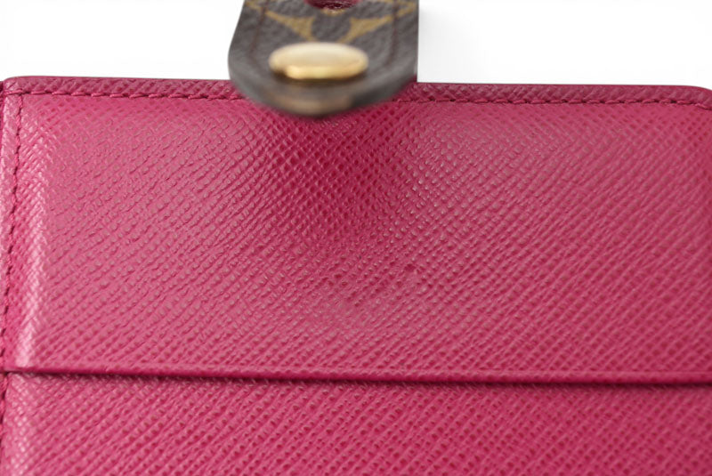 ルイヴィトン 財布/二つ折り LOUIS VUITTON 折財布/コンパクト・ジップ モノグラム・ペルフォ フューシャ M95188【中古】