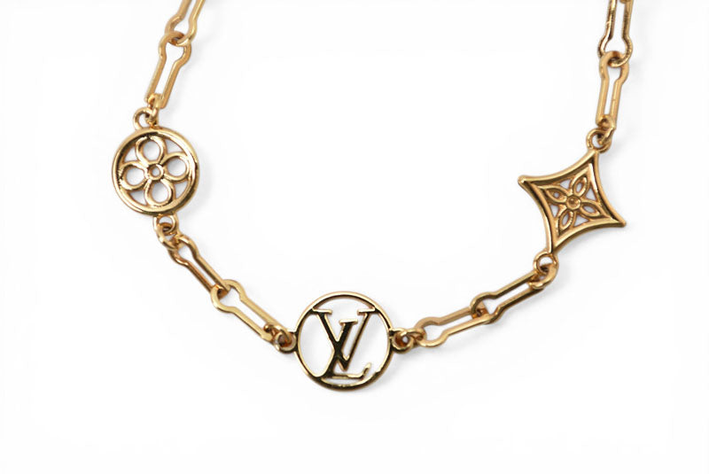 ルイヴィトン バングル/ブレスレット LOUIS VUITTON モノグラム M69584 ブラスレ フォーエバーヤング OB3232 ゴールド【中古】