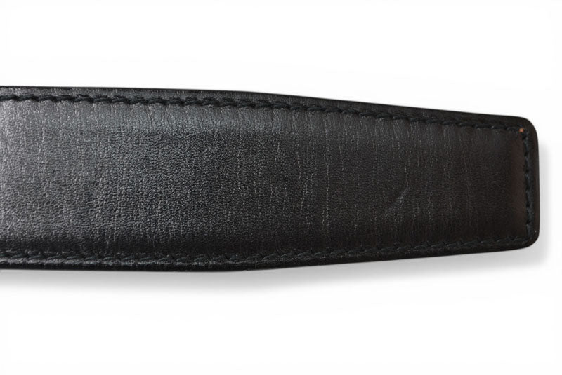 セリーヌ ベルト リバーシブル フリーサイズ レザー CELINE ブラック/ブラウン メンズ【中古】