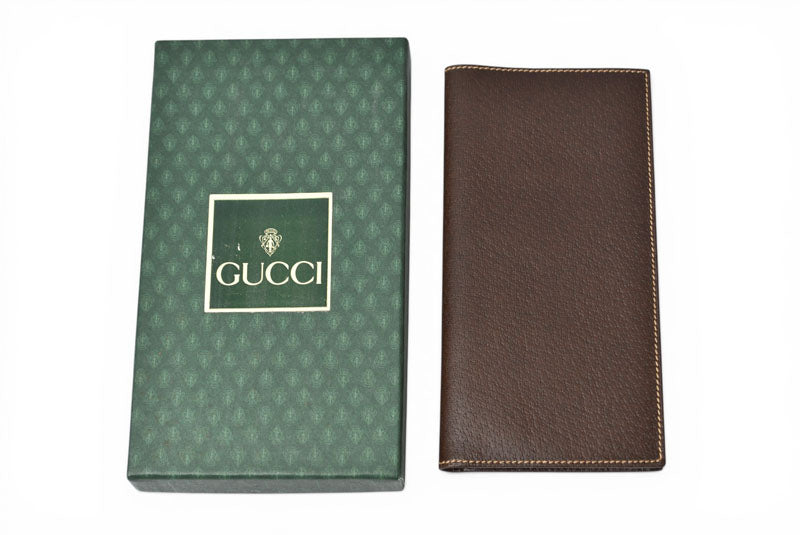 グッチ 財布 GUCCI 長財布/札入れ ヴィンテージ 1980年代 80s/オールドグッチ ブラウン 034.001【中古】
