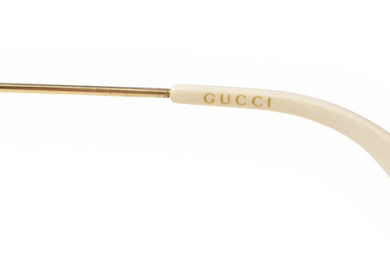 グッチ サングラス/アイウェア GUCCI GG0513OA 002 伊達メガネ 眼鏡 フレーム バンブルビー 【中古】