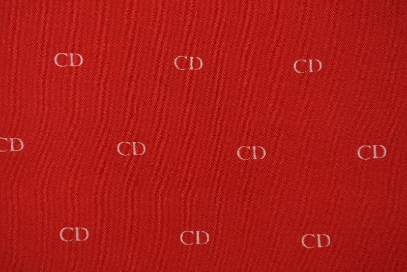 クリスチャンディオール スカーフ ヴィンテージ Christian Dior CDロゴ レッド【中古】