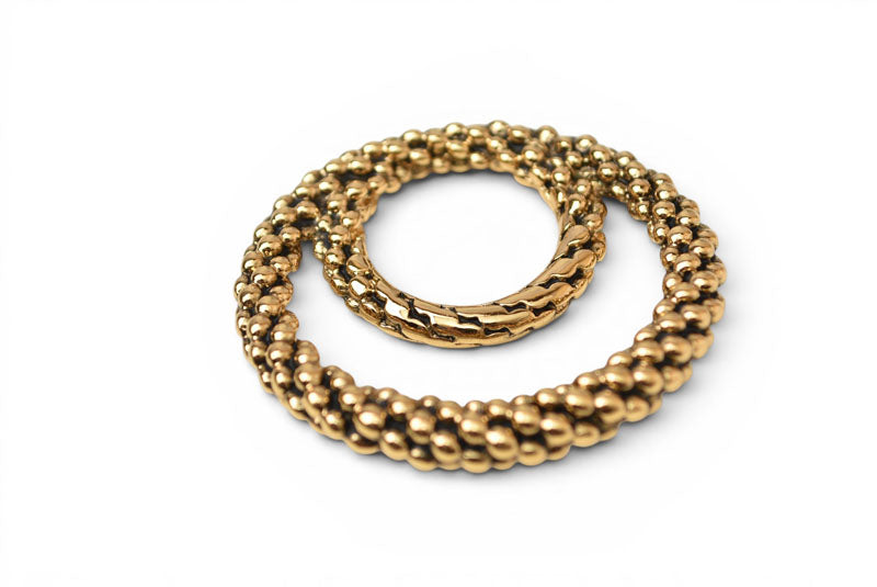 イヴサンローラン YSL スカーフリング/スカーフホルダー YVES SAINT LAURENT ヴィンテージ ゴールド【中古】