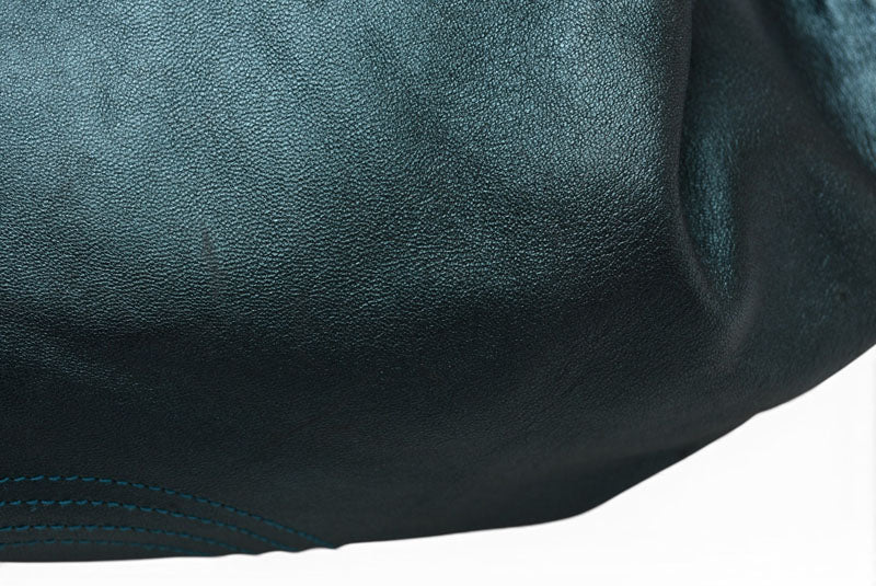 ロエベ ハンドバッグ LOEWE ナッパ アイレ バッグ シープスキン メタリックグリーン【中古】