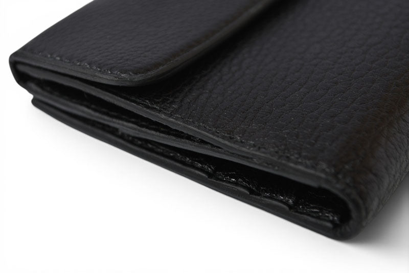 プラダ 財布/三つ折り PRADA 折財布 1M0523 アンティークメタル NERO/ブラック【中古】