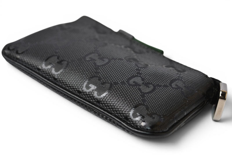 グッチ キーケース/コインケース/キーリング付小物入れ GUCCI GGインプリメ PVC ブラック 269361【中古】