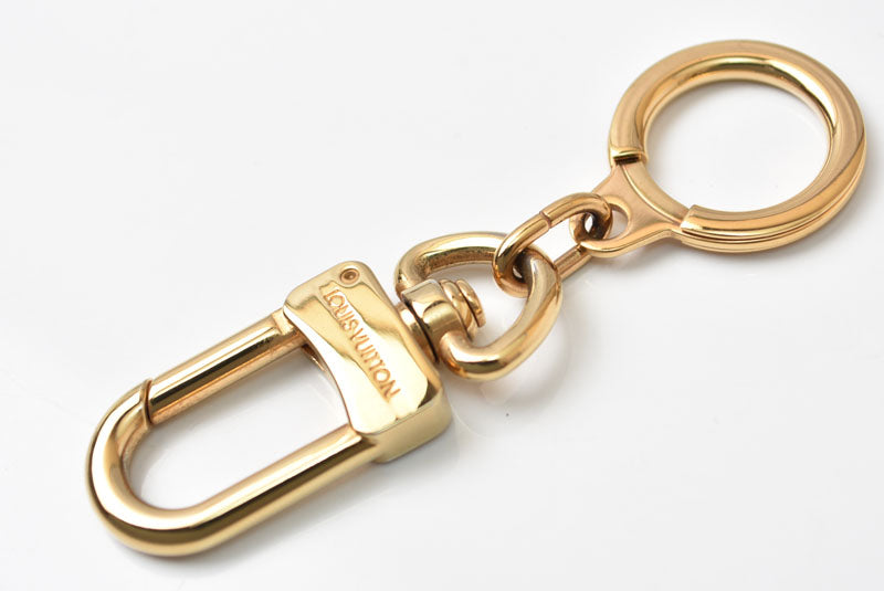 ルイヴィトン 美品 キーリング/キーホルダー/チャーム LOUIS VUITTON キーリング アノクレ M62694 ゴールド【中古】