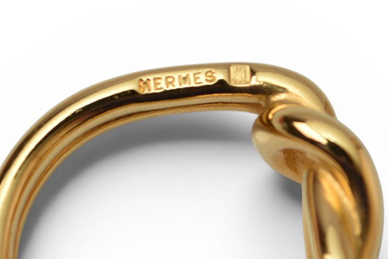 エルメス スカーフリング/スカーフホルダー HERMES アタメ ゴールド【中古】