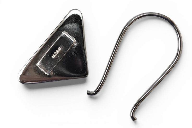 プラダ キーリング/キーホルダー PRADA トライアングル ブラウン/シルバー M285【中古】