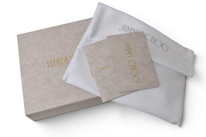 ジミーチュウ キーケース/コインケース NANCY UUF レザー スタースタッズ ブラック/シルバー JIMMY CHOO【中古】