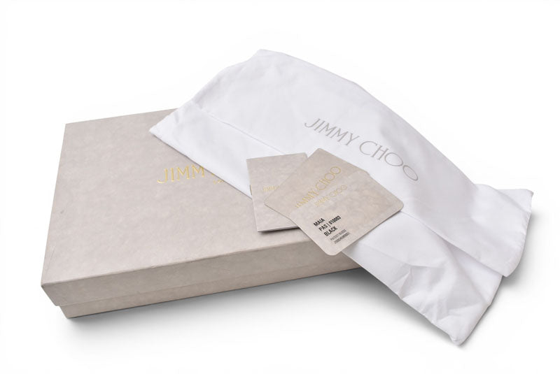 ジミーチュウ 未使用 クラッチバッグ/ポーチ/パーティバッグ JIMMY CHOO MAIA PAS/ブラック【中古】
