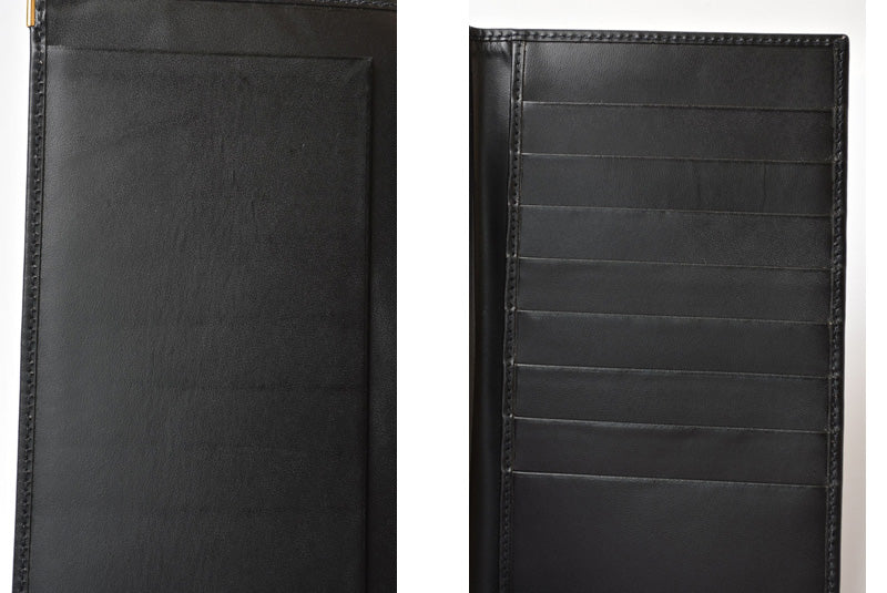 ダンヒル 財布/札入れ dunhill 長財布 メンズ ブラック レザー ロゴ 【中古】