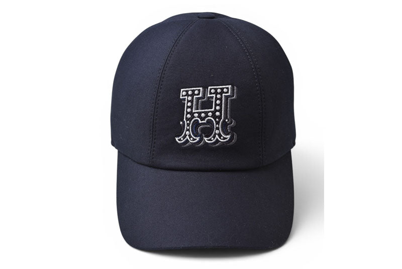 エルメス キャップ/帽子 HERMES キャップ セレナ Hエレクトリック サイズ57 コットン ネイビー メンズ/レディース【中古】