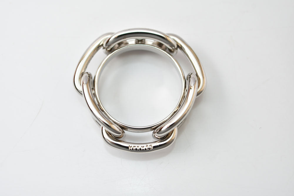 エルメス スカーフリング/スカーフホルダー HERMES シェーヌ・ダンクル シルバー【中古】