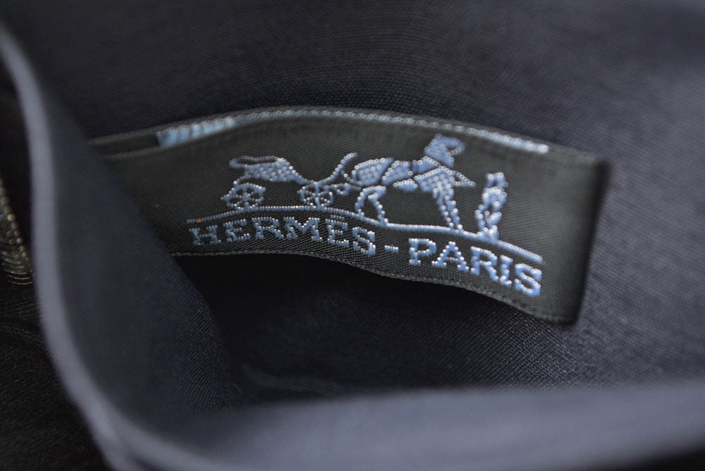 エルメス 財布 HERMES ミニ財布/2折り財布 エールライン パースPM コインケース キャンバス グレー【中古】