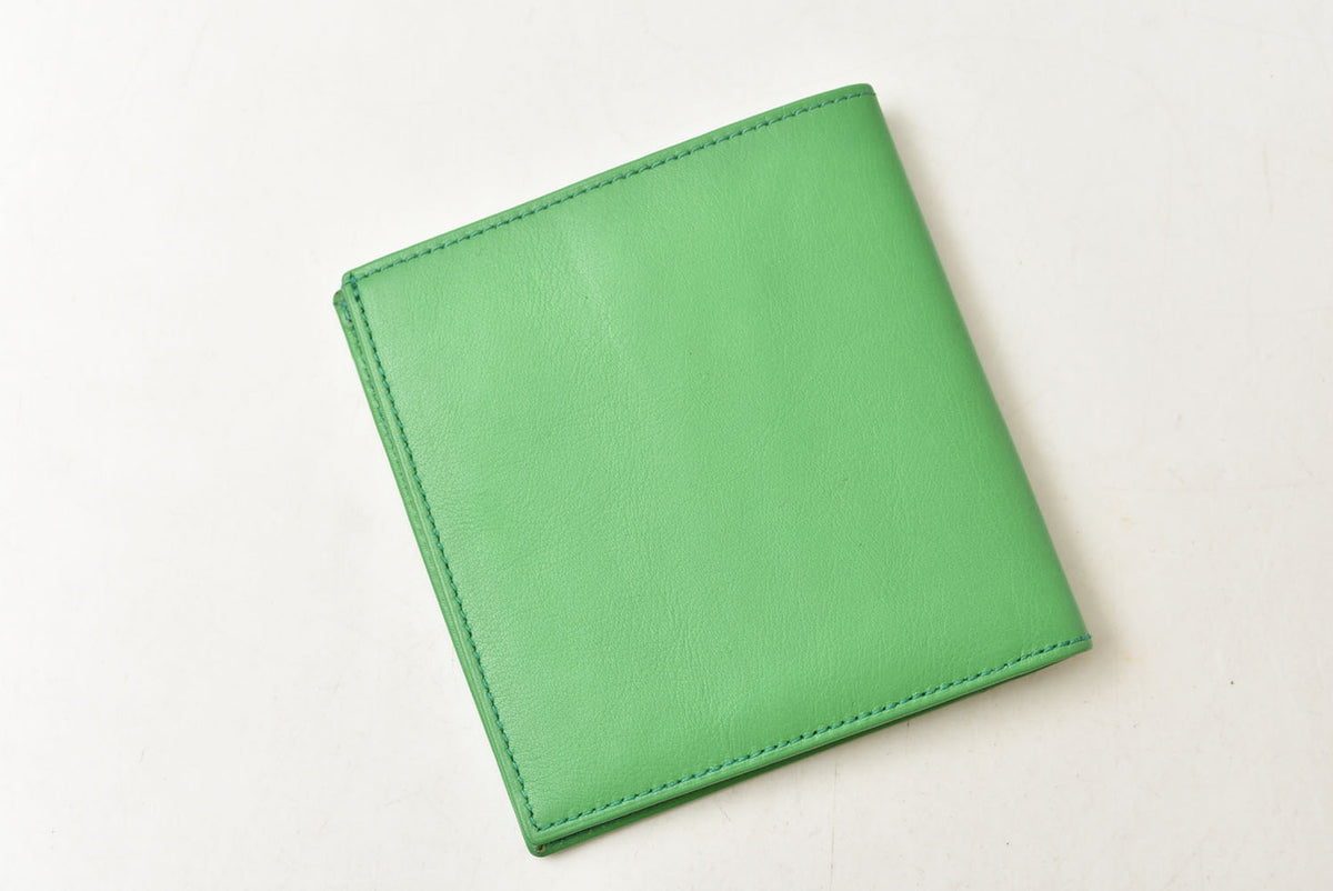 セリーヌ 財布/二つ折 CELINE ヴィンテージ トリオンフ 型押し レザー グリーン メンズ【中古】