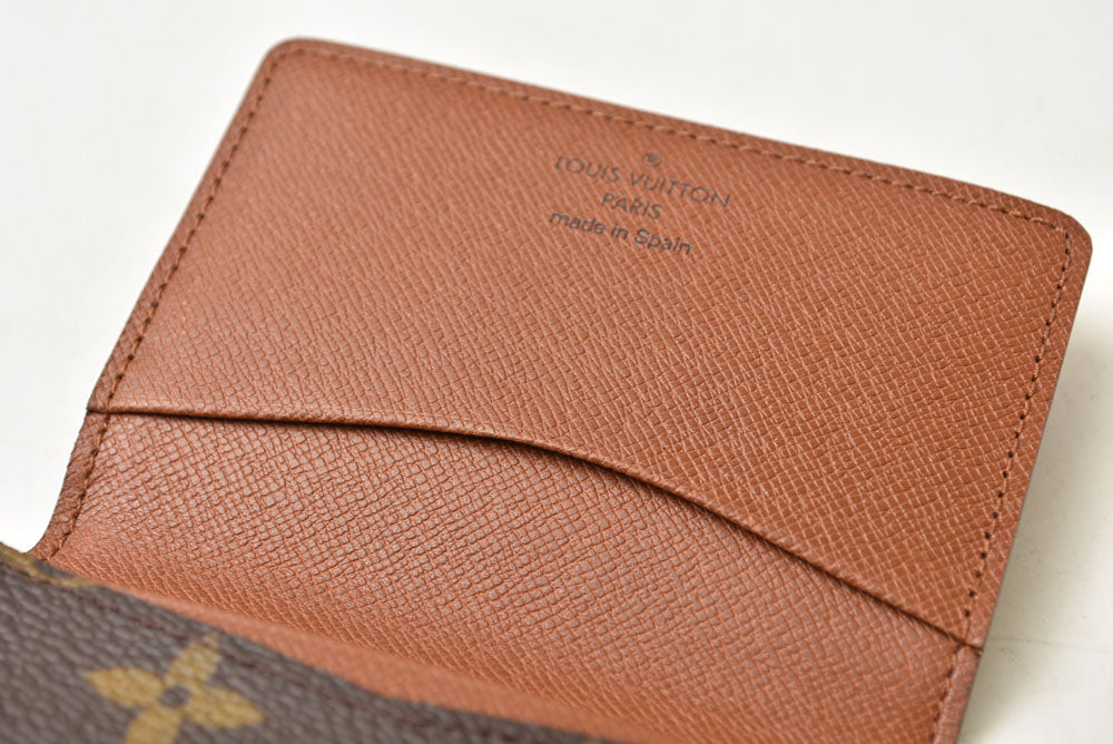 ルイヴィトン 名刺入れ/カードケース LOUIS VUITTON アンヴェロップ・カルト ドゥ ヴィジット モノグラム M62920【中古】