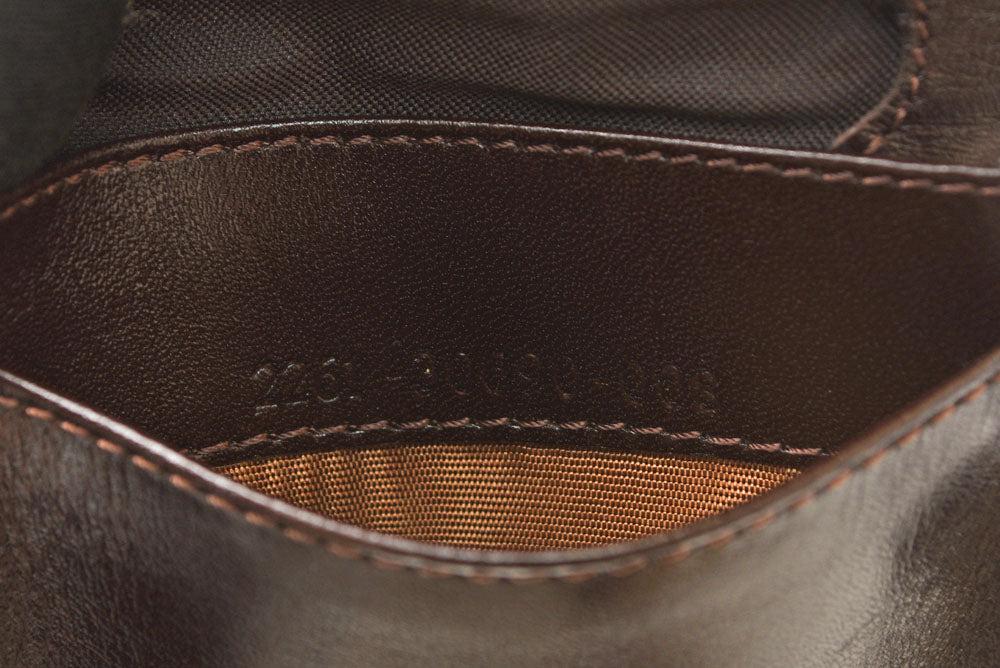 フェンディ コインケース コインパース 小銭入れ FENDI ヴィンテージ ズッカ柄 馬蹄型 ブラウン【中古】