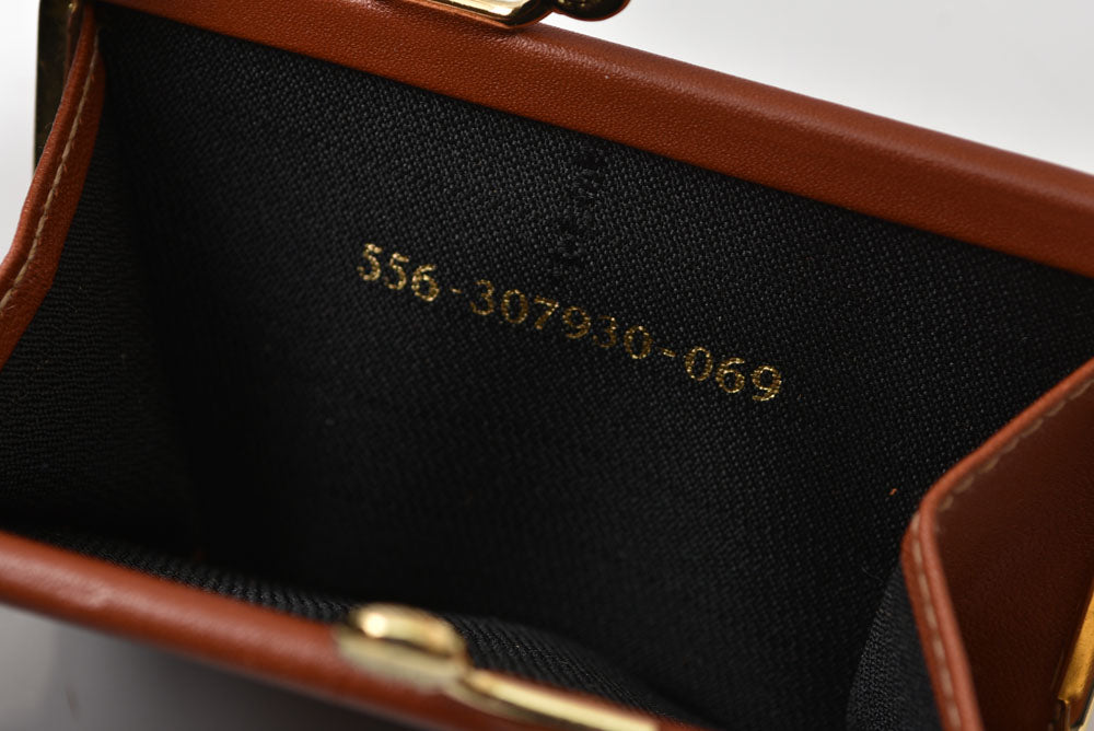 フェンディ 財布/がま口 FENDI ペカン柄 三つ折り財布 ヴィンテージ ブラウン レディース/メンズ【中古】