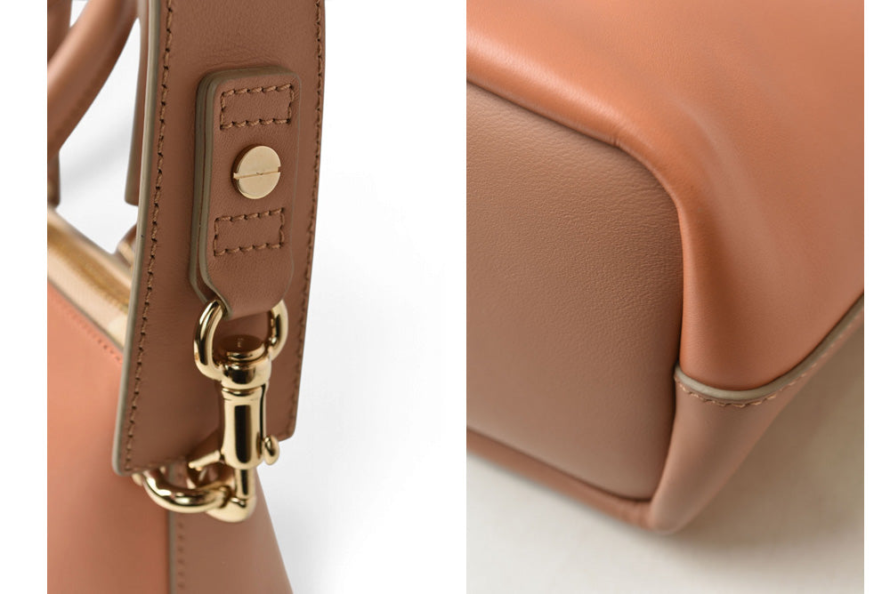 クロエ Chloe ベイリー 2WAYバッグ 3S0171 ハンドバッグ ショルダーバッグ 斜め掛け レザー ウェットサンド/コーラルリーフ レディース【中古】