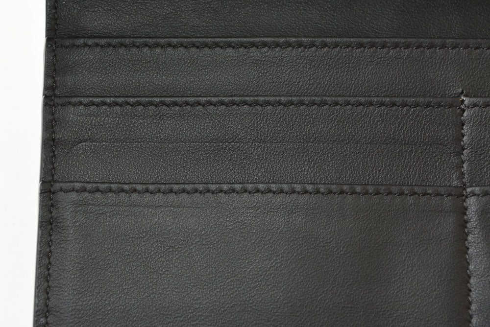 フェンディ 財布 FENDI FFロゴ カモフラージュ 二つ折り 長財布 ブラック 黒 マルチカラー 7M0264 メンズ レディース【中古】
