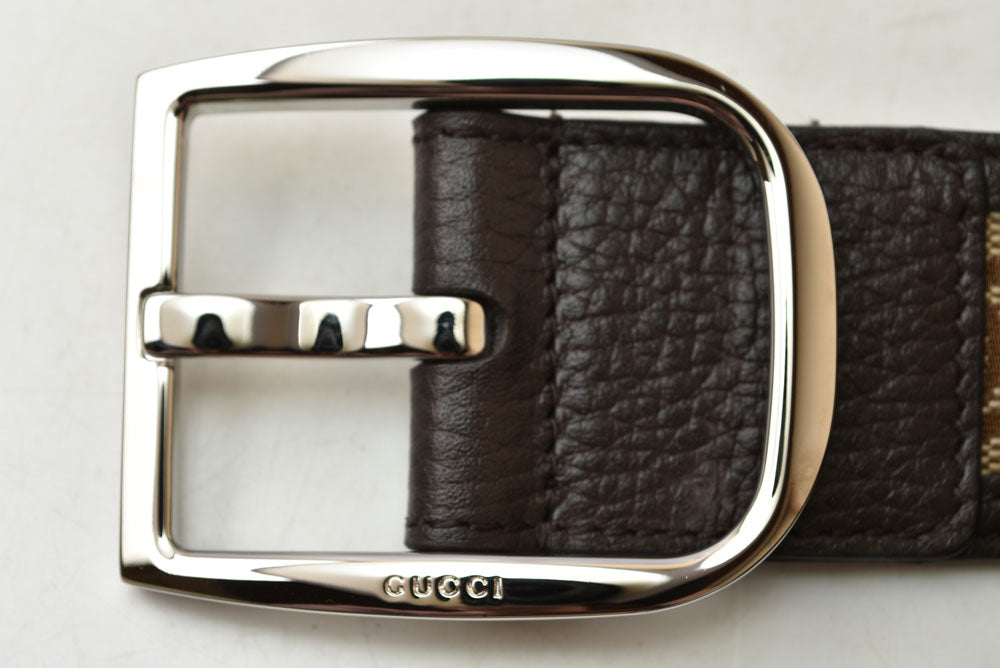 グッチ ベルト ユニセックス GUCCI GGブラウン/ベージュ 449716 サイズ90 アパレル【中古】