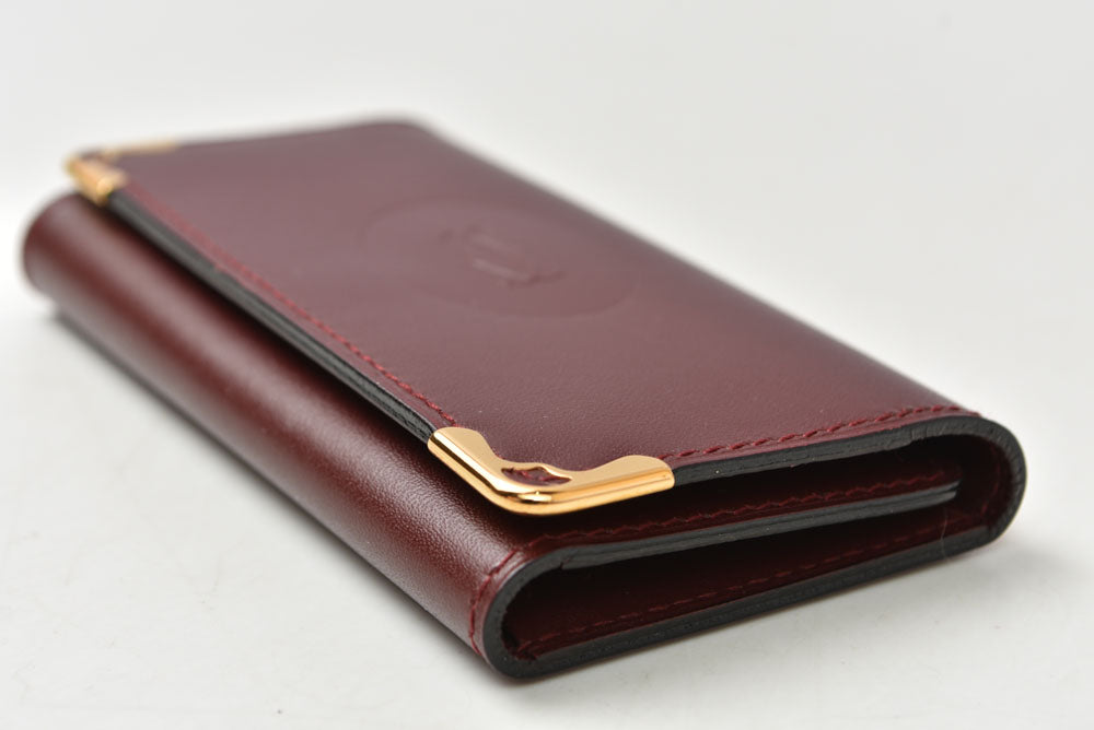 カルティエ キーケース/キーホルダー ヴィンテージ Cartier 6連 マスト ドゥ カルティエ ボルドー 2Cロゴ L300092 【中古】