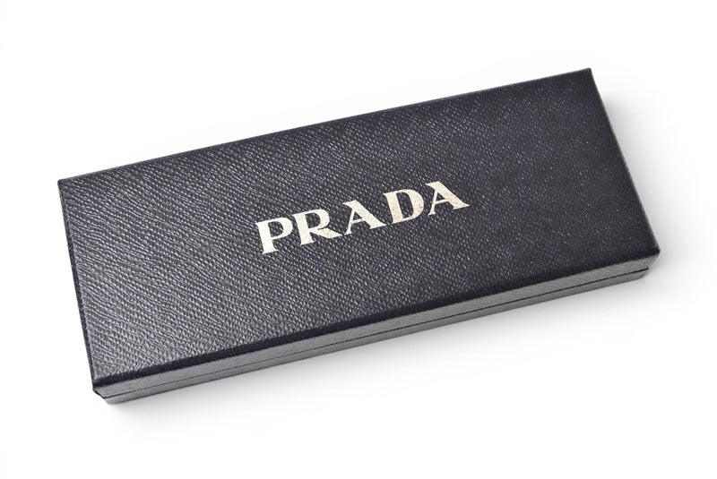 プラダ 未使用 キーリング/キーホルダー PRADA サフィアノロック/アイボリー バッグチャーム 1TT021【中古】