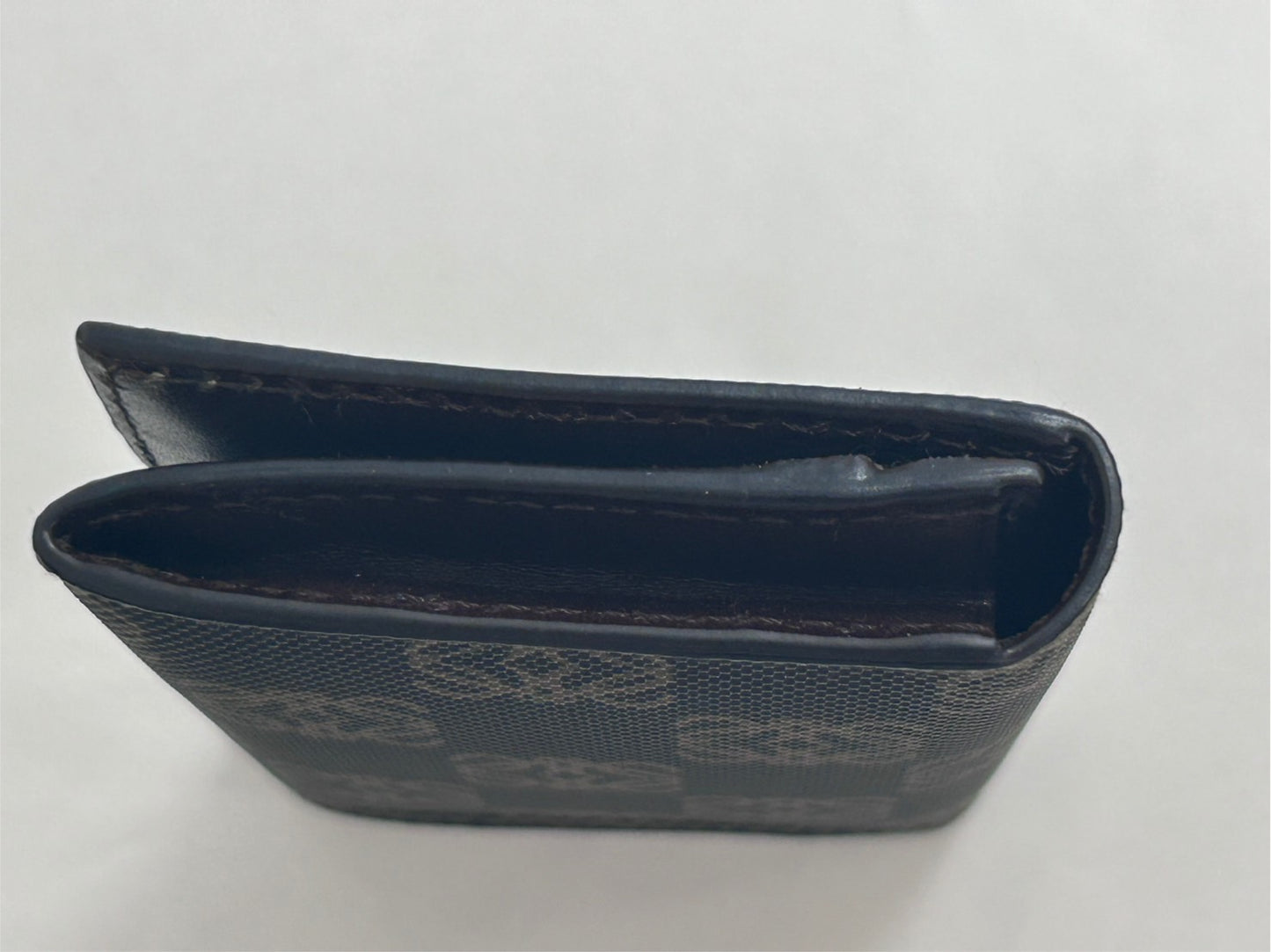 ロエベ カードケース/コインケース LOEWE レザー アナグラム ブラウン【中古】