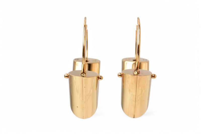 ルイヴィトン ピアス LOUIS VUITTON アクセサリー エセンシャルV M61088 ゴールド 両耳 フープピアス【中古】