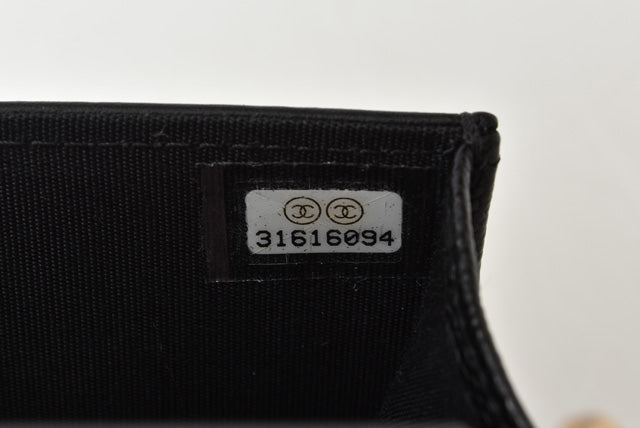 シャネル ベルトバッグ/コインケース/チェーンポーチ CHANEL ボーイシャネル ブラック/ゴールド金具 AP2709 B07913 94305