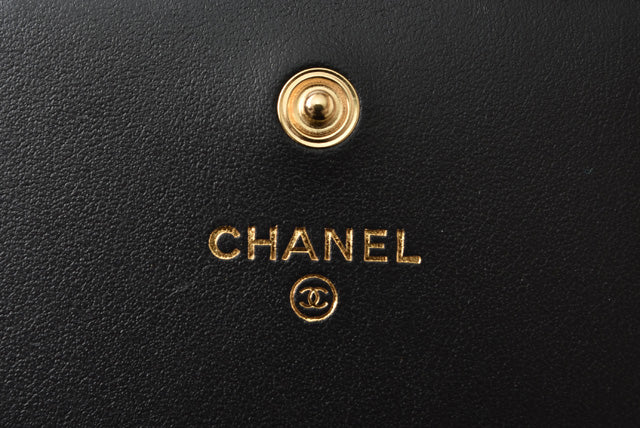 シャネル ベルトバッグ/コインケース/チェーンポーチ CHANEL ボーイシャネル ブラック/ゴールド金具 AP2709 B07913 94305
