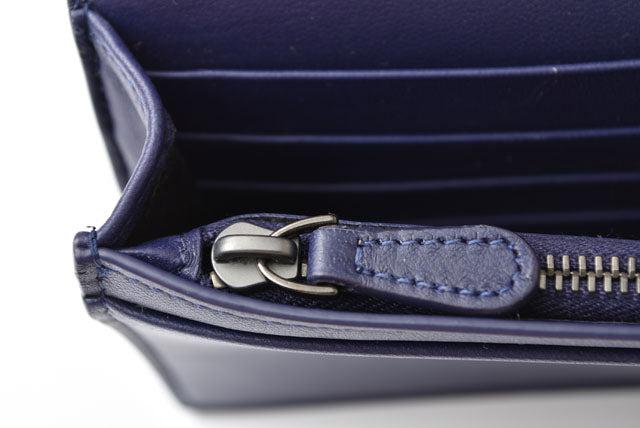 ボッテガヴェネタ 長財布/チェーンウォレット/クラッチバッグ/スマホ収納 BOTTEGA VENETA イントレチャート ブルーアトランティコ