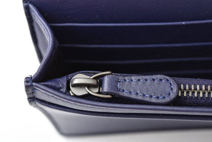 ボッテガヴェネタ 長財布/チェーンウォレット/クラッチバッグ/スマホ収納 BOTTEGA VENETA イントレチャート ブルーアトランティコ